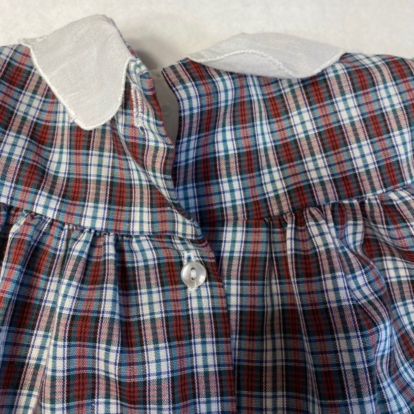 Vintage plaid baby girl Dress