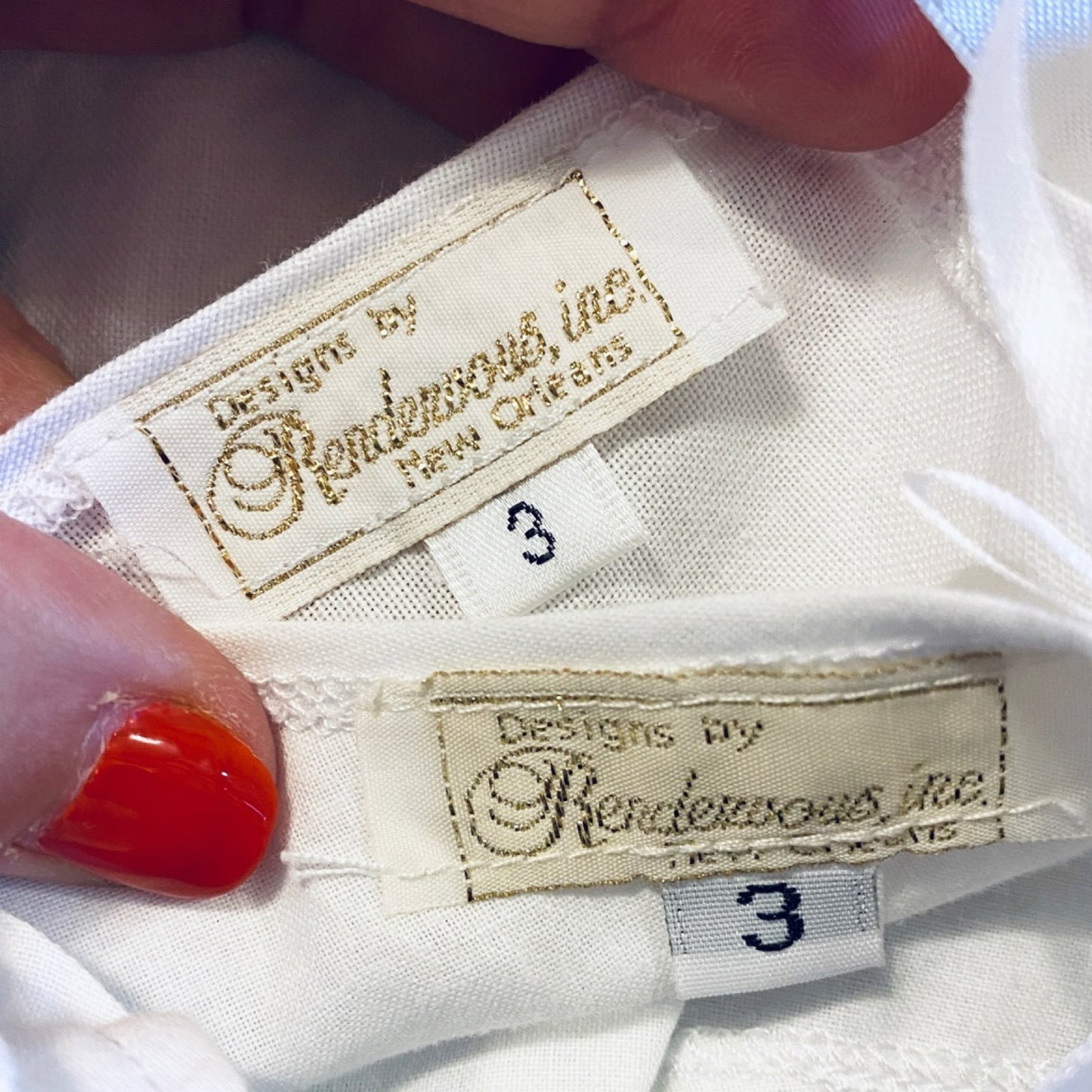 Size 3 white heirloom dress & slip bundle