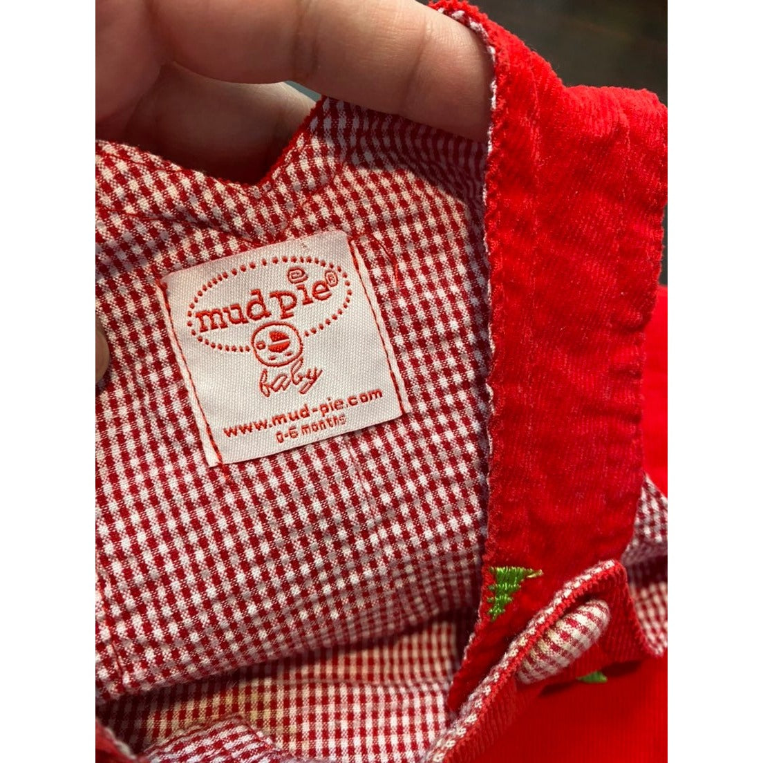 0-6 months mudpie Christmas romper