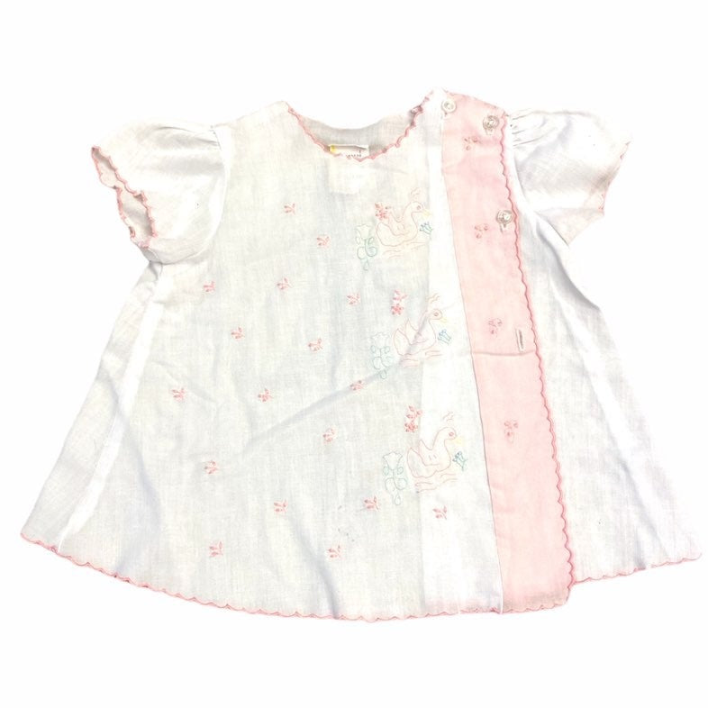 Vintage girls diaper shirt 0-6 months