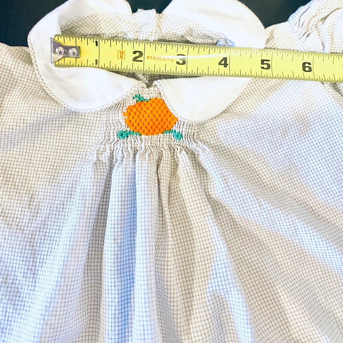 Smocked pumpkin dress