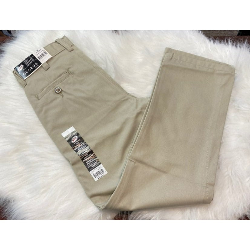 New George size 12 slim boys khaki pants
