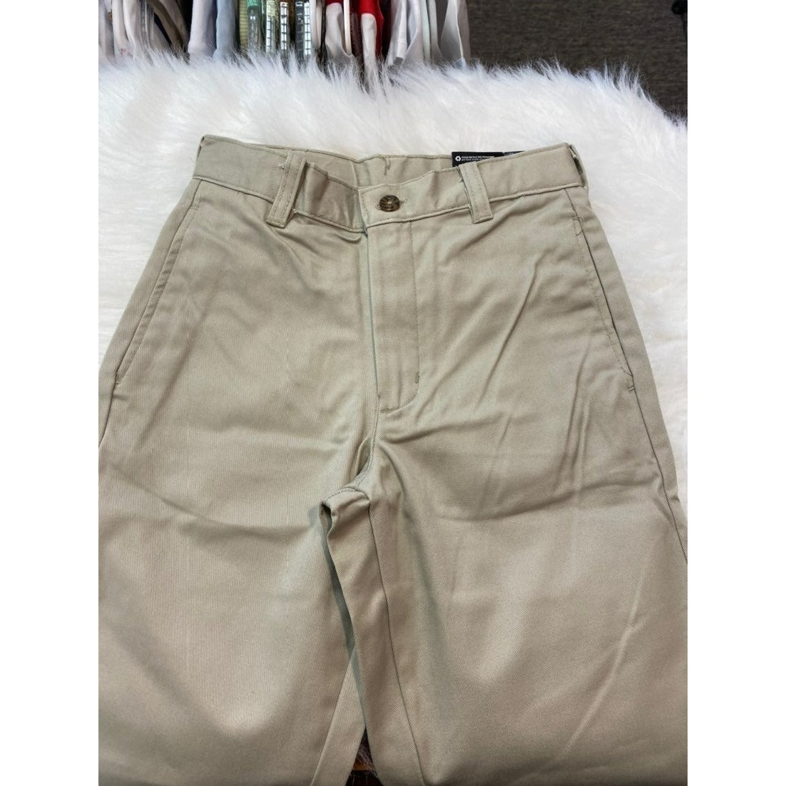 New George size 12 slim boys khaki pants