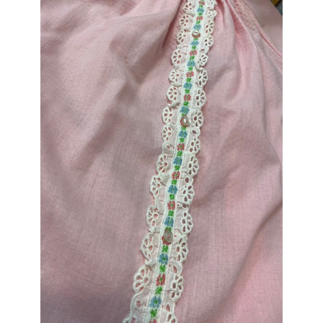Vintage baby girls embroidered day gown