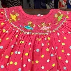 18 months smocked ballerina winter Dress