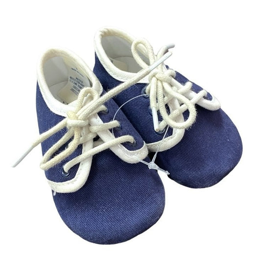 Size 3 baby boys Janie and Jack crib shoes