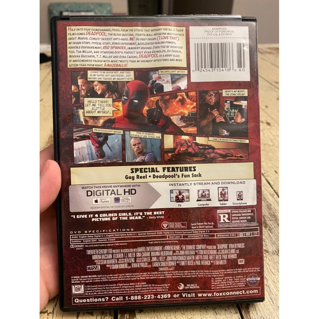Deadpool DVD