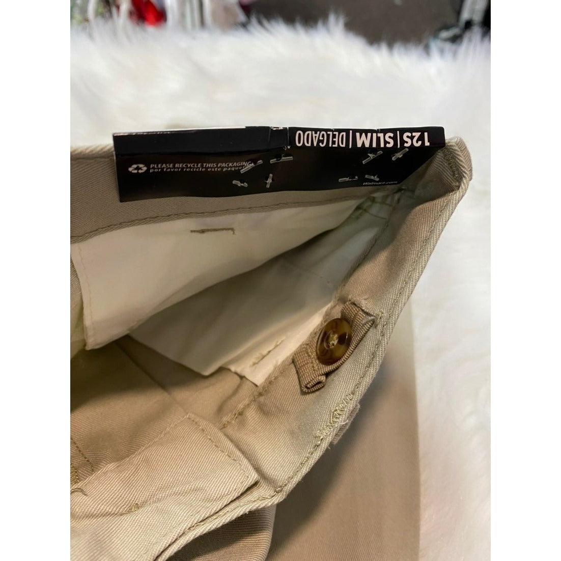 New George size 12 slim boys khaki pants