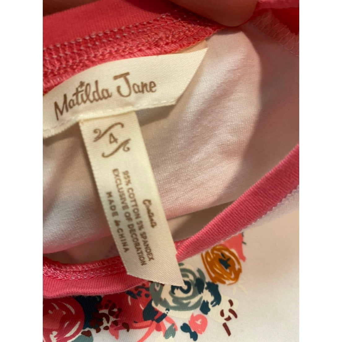 Size 4 Matilda Jane tee
