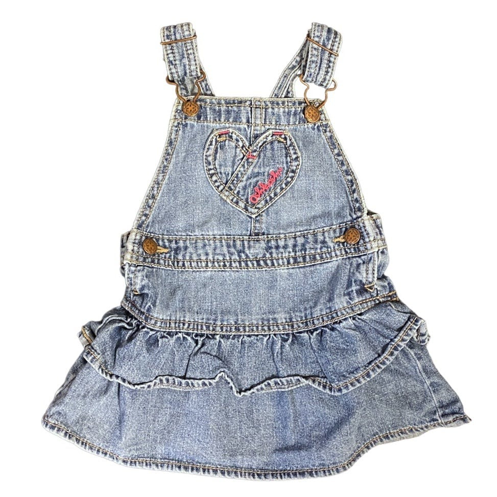 18 months OshKosh Overall denim ruffle dress SummerKids901