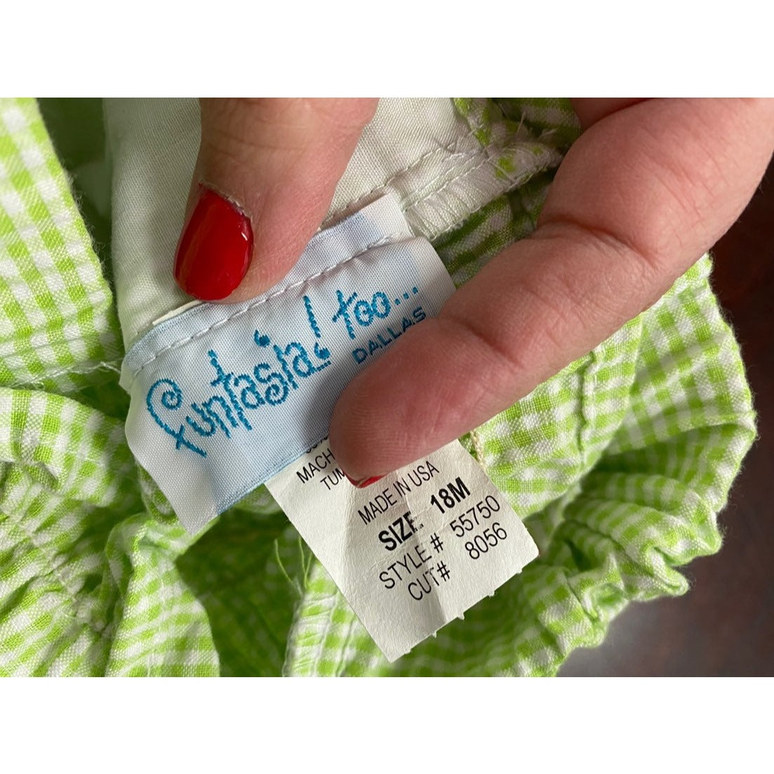 18 months girls gingham swimsuit