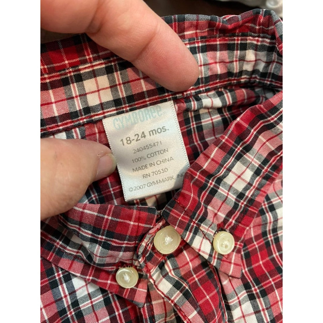 18-24 months plaid Gymboree Romper