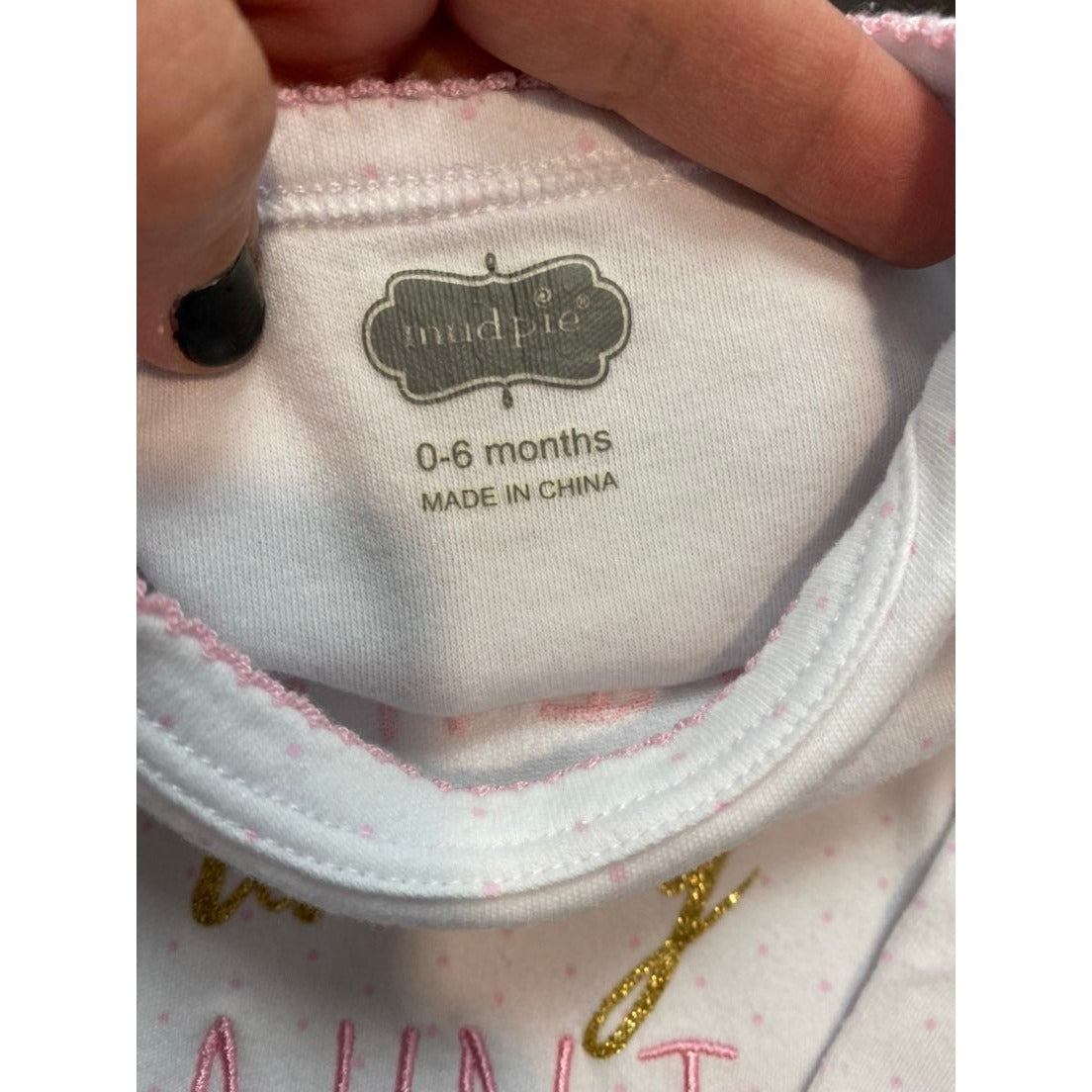 0-6 months mudpie romper