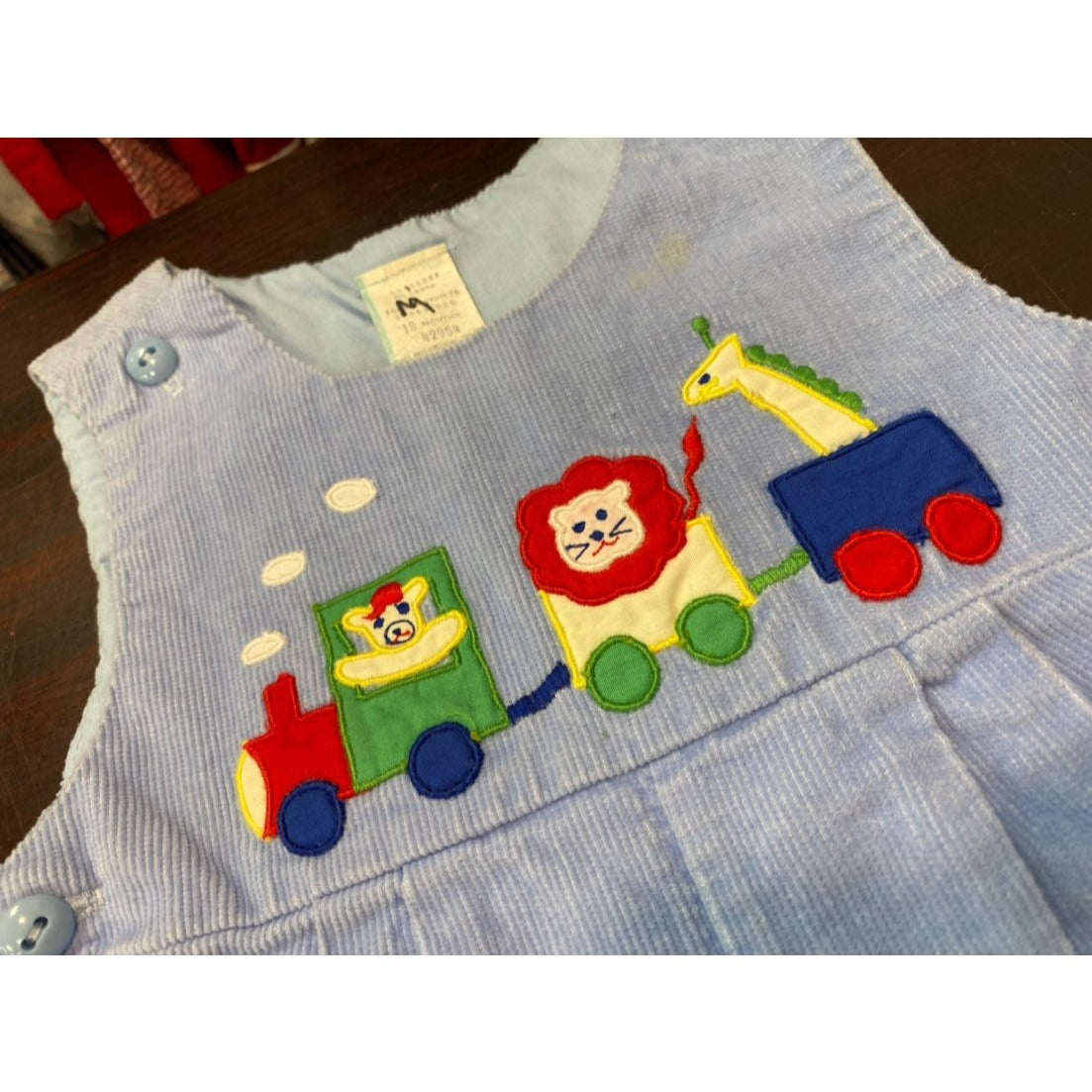 18 months vintage train bubble