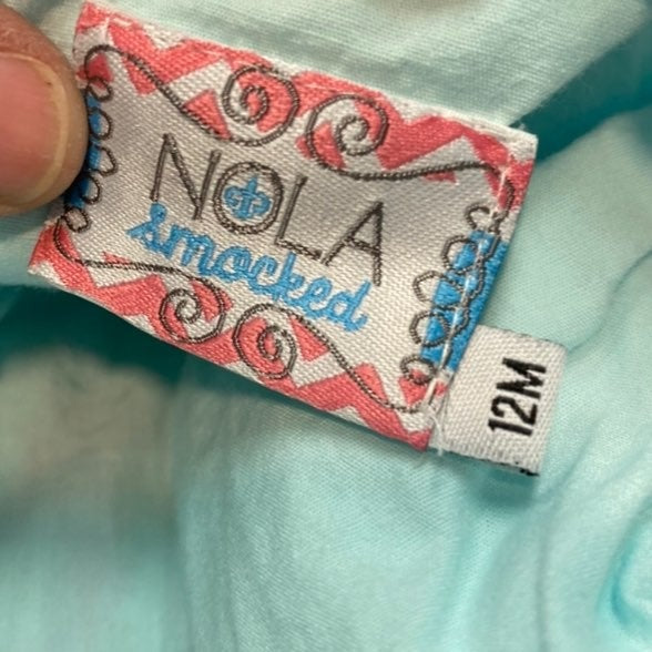12 months smocked cross Dress
