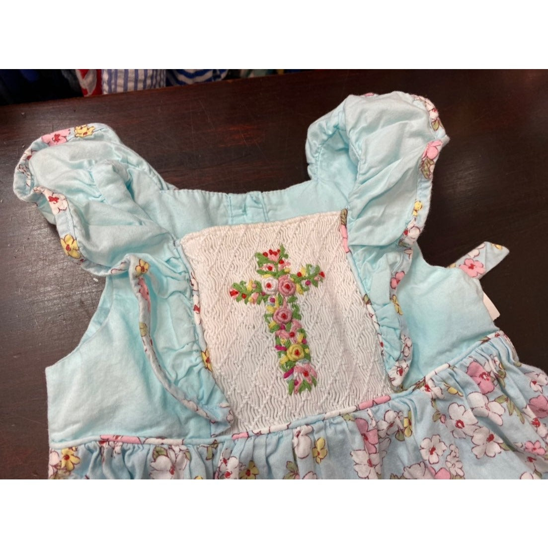 12 months smocked cross Dress