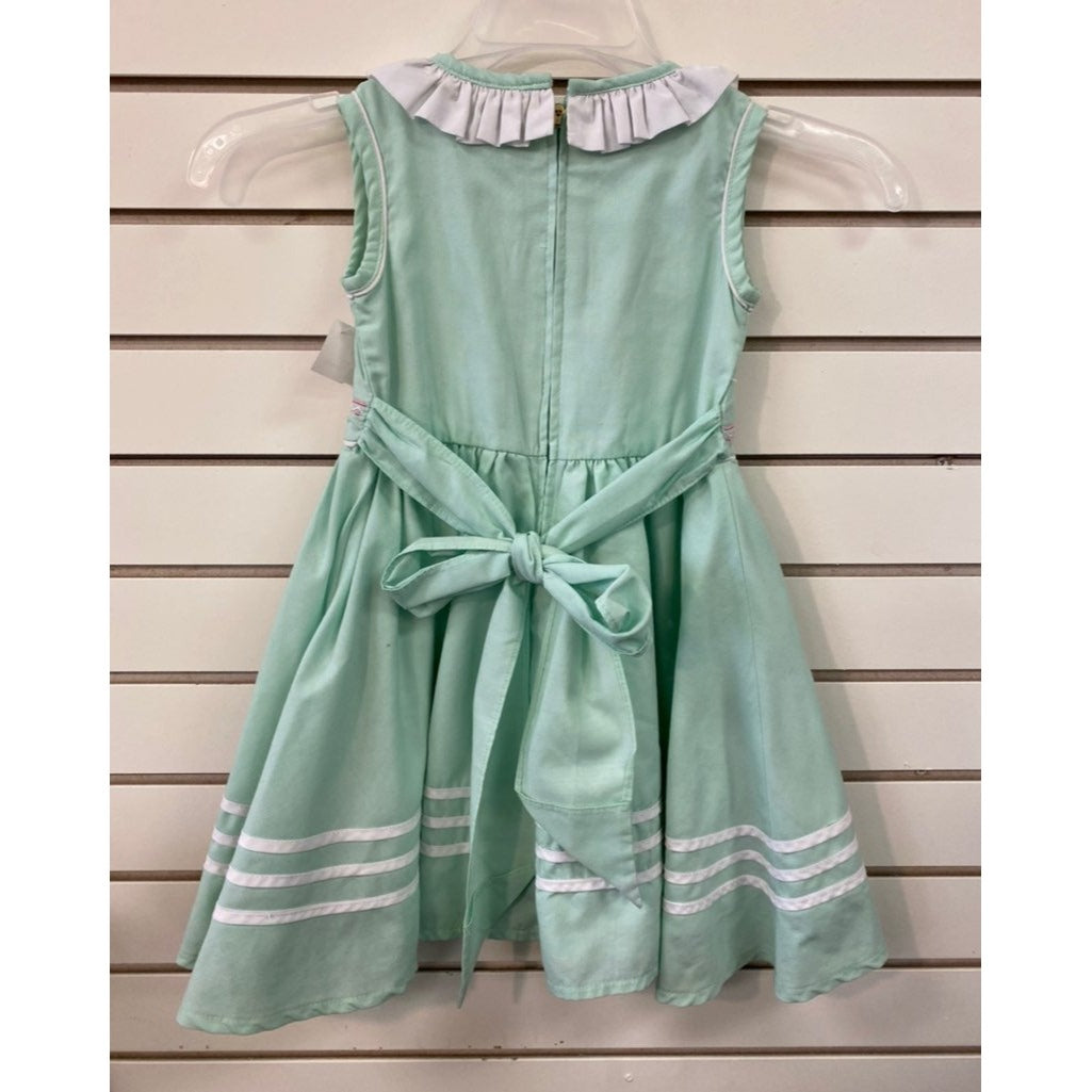 3/4 vintage girls smock dress