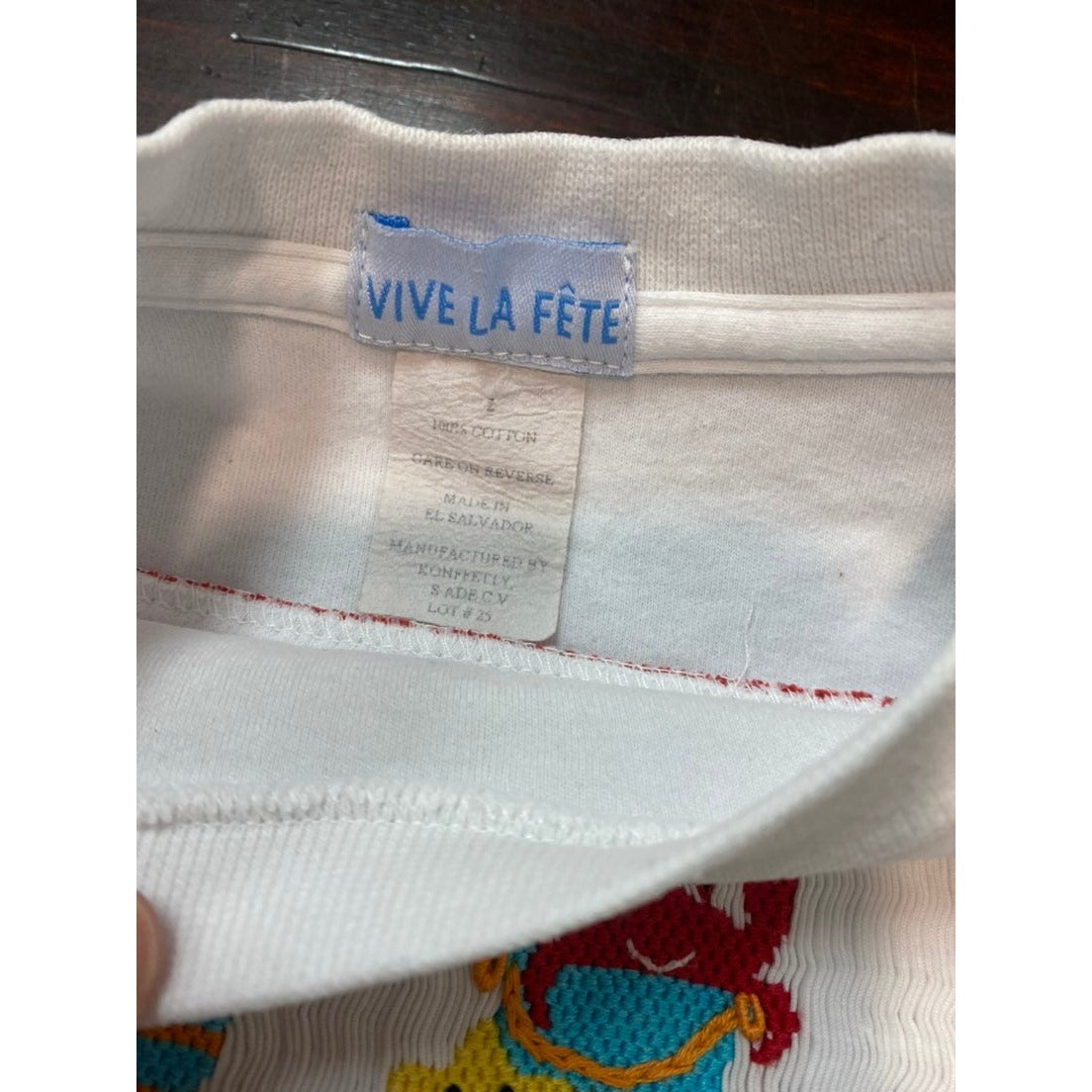 Size 2 smocked crab tee