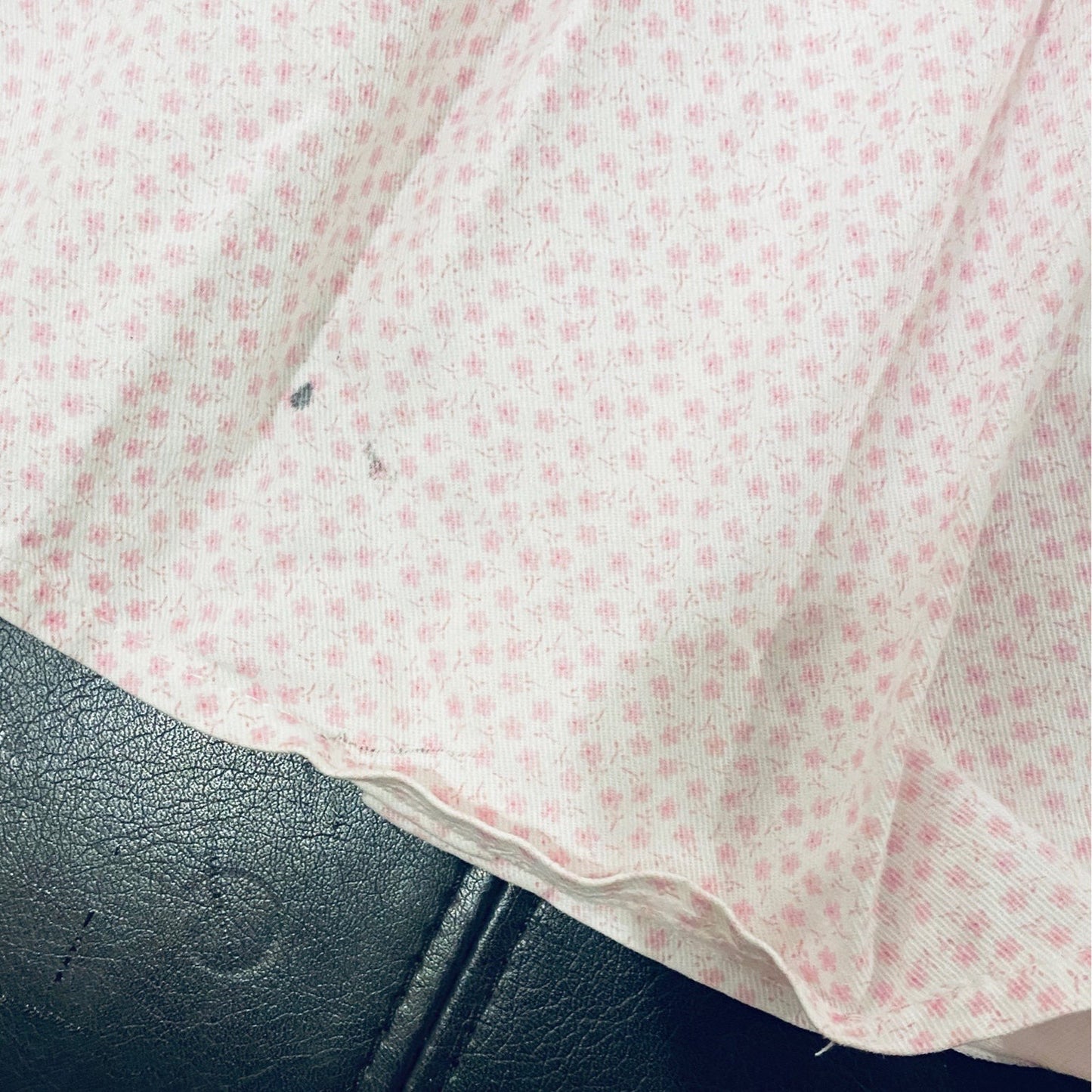 2T smocked cherry floral top