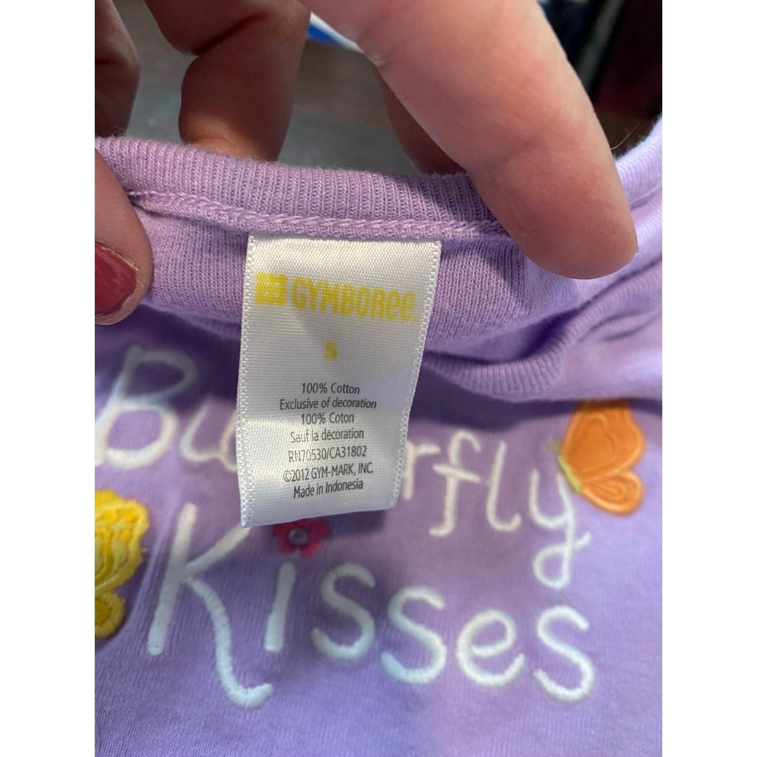 Size 5 Gymboree butterfly kisses Shirt