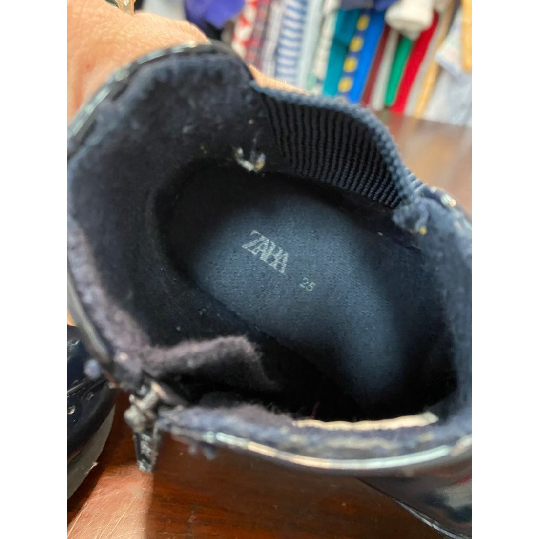 Zara girls black Boots size 25
