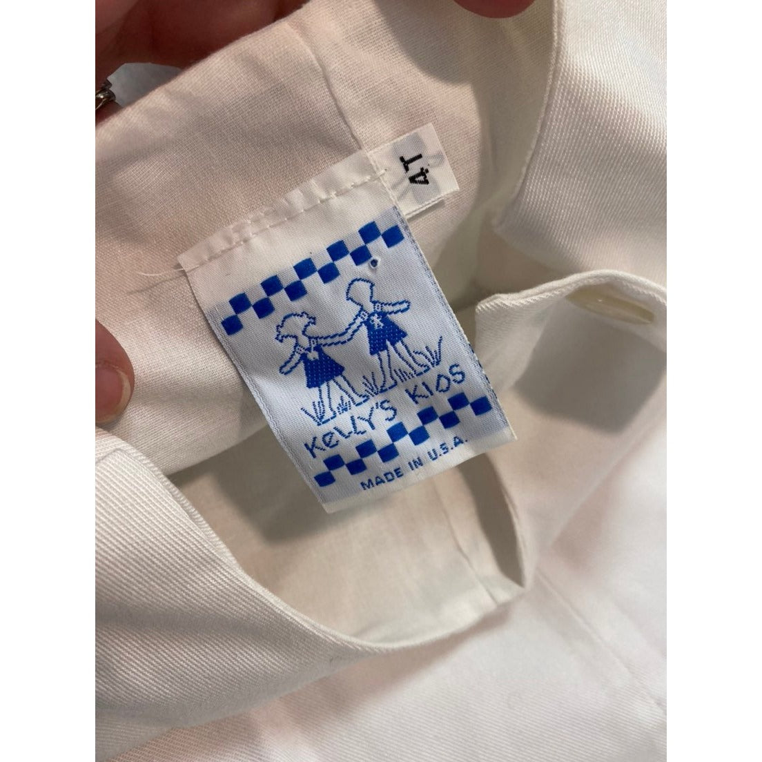 Size 4 Kelly's Kids white bubble
