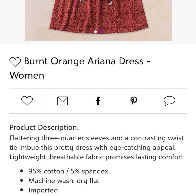 Small Matilda Jane mama Ariana dress