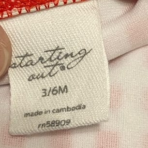 3-6 months red gingham Swimsuit