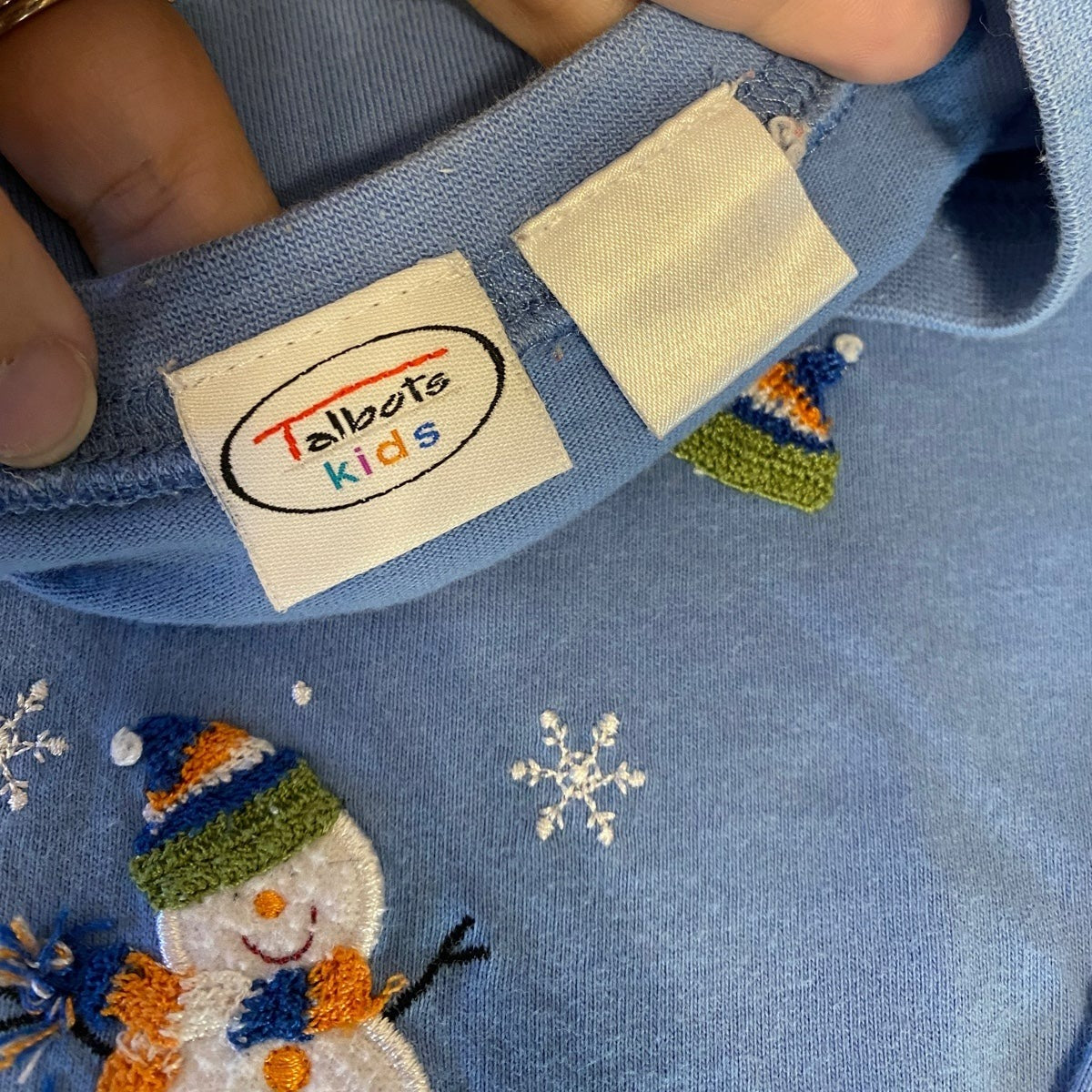 Size 5 talbots snowman shirt