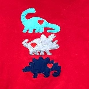 Size 2 dinosaur Valentine's Day outfit