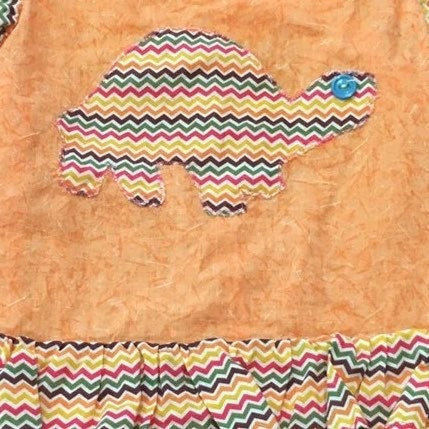 2/3 handmade turtle dress chevron