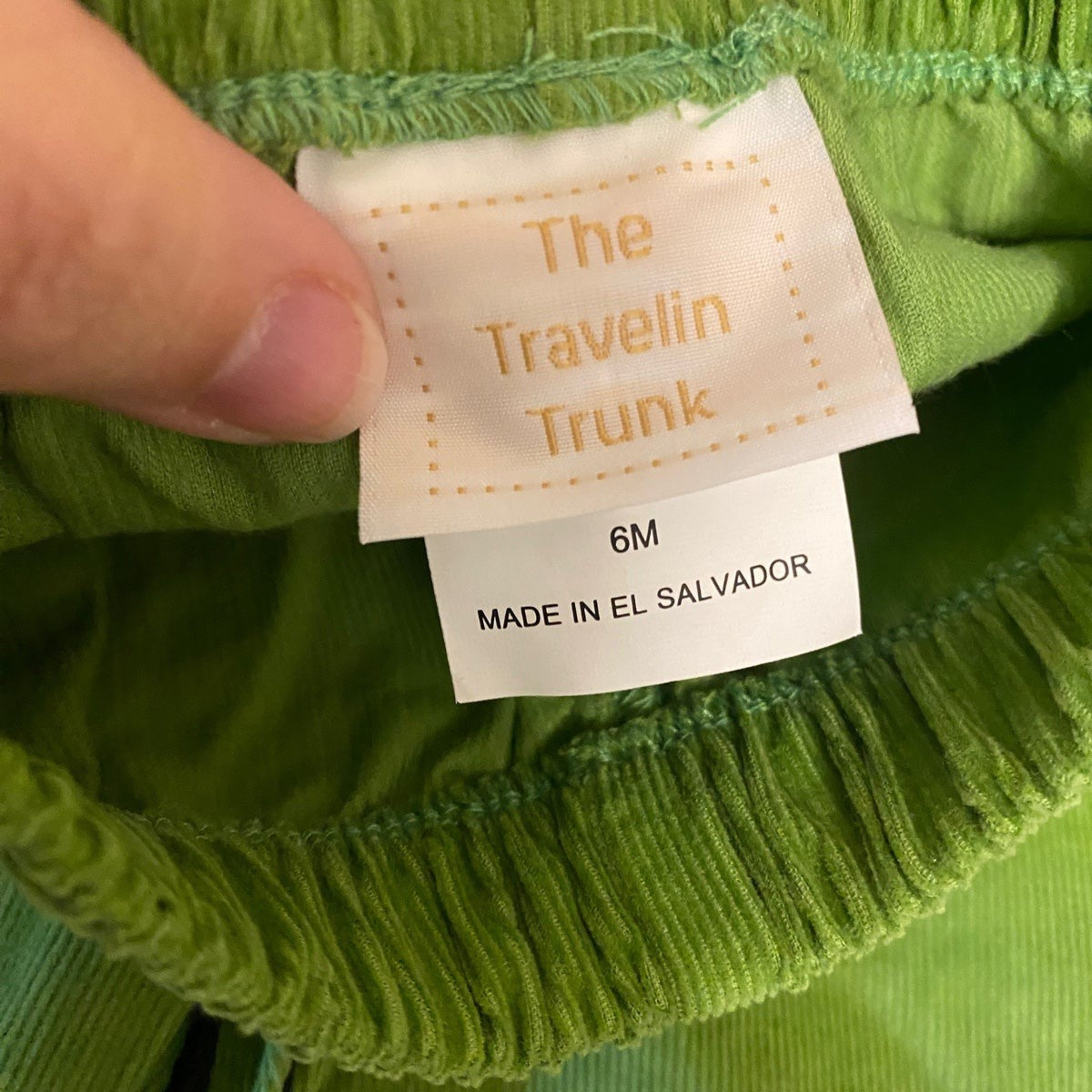 12-18 months green corduroy ruffle pants