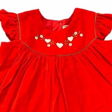 Vintage 12 months red dress Valentine's Day