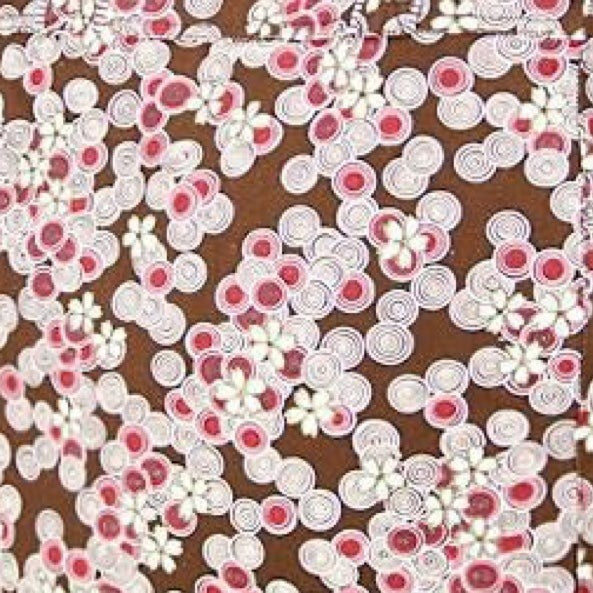 New brown floral tote
