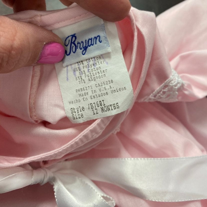 Vintage 12 months pink Bryan dress