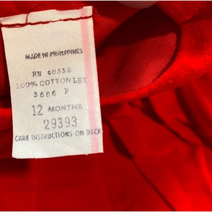 Vintage 12 months red dress Valentine's Day