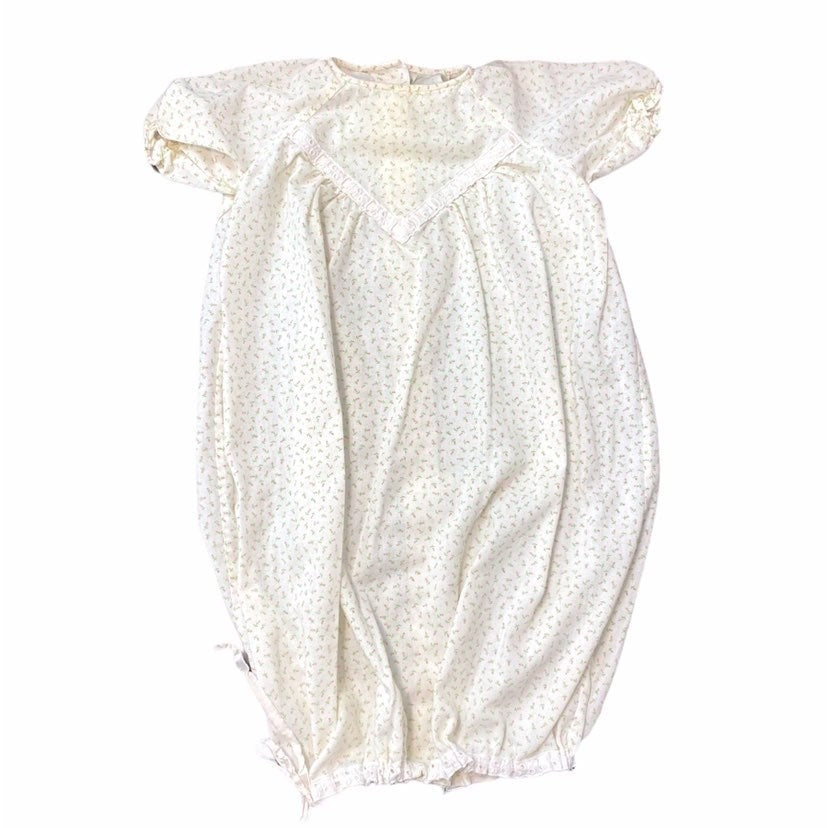 Vintage baby girls floral gown