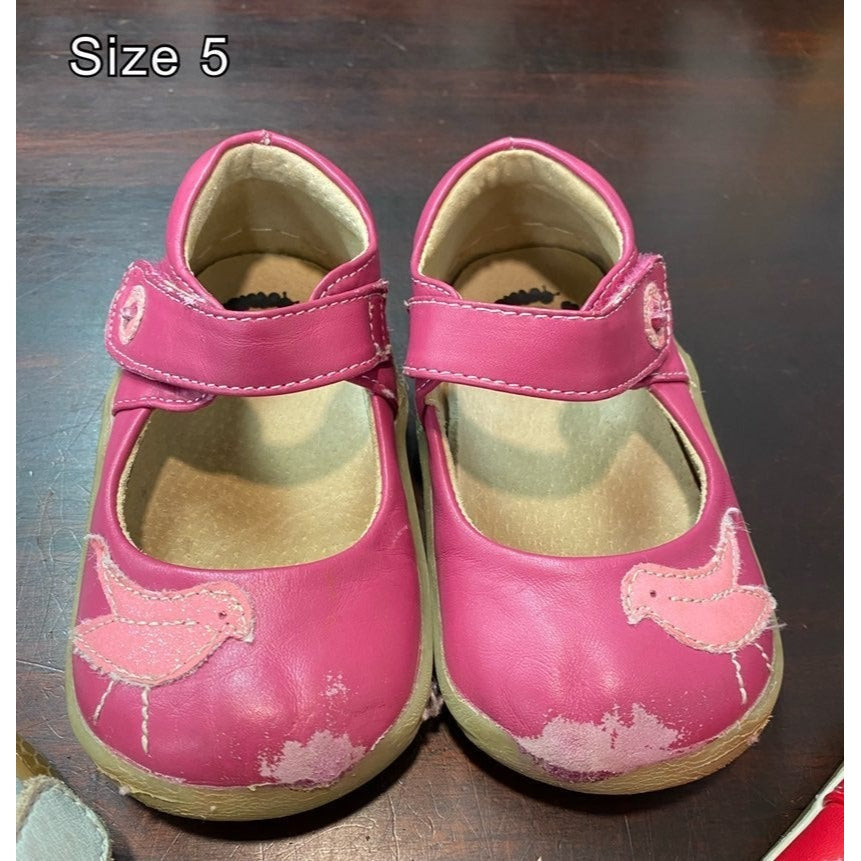 Girls 4/5 toddler shoe bundle Livie & Luca & Puddle Jumpers