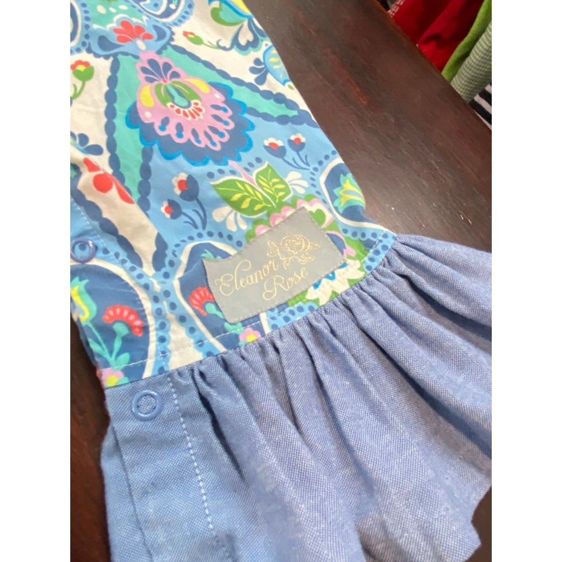 12 months Eleanor Rose ruffle romper