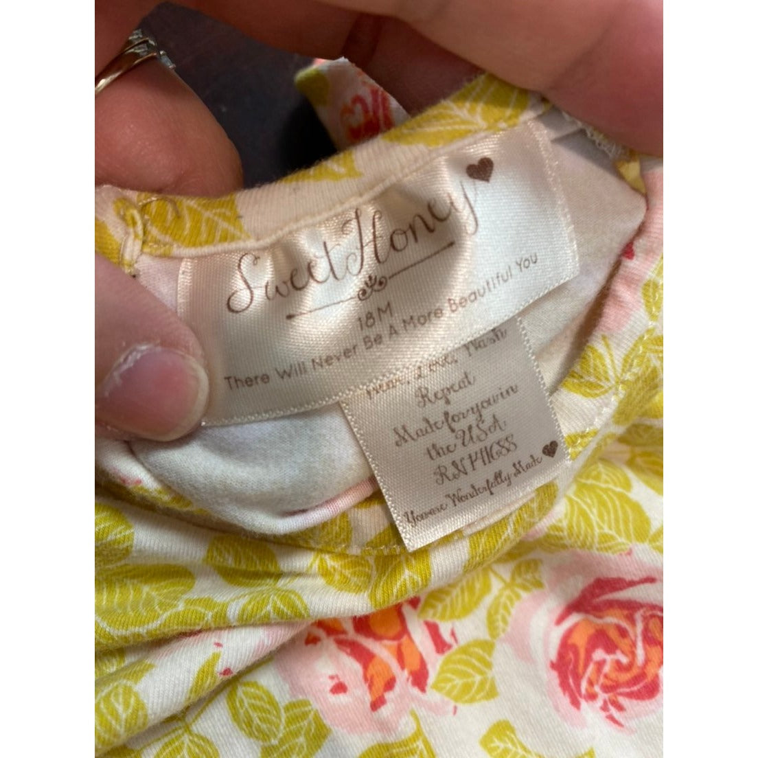 18 months Sweet Honey ruffle romper