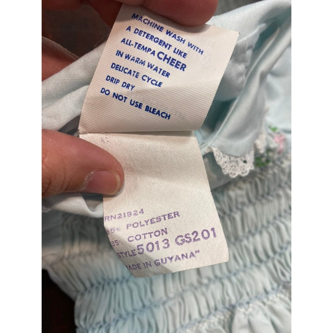 Size 4 Vintage Polly Flinders smocked Dress