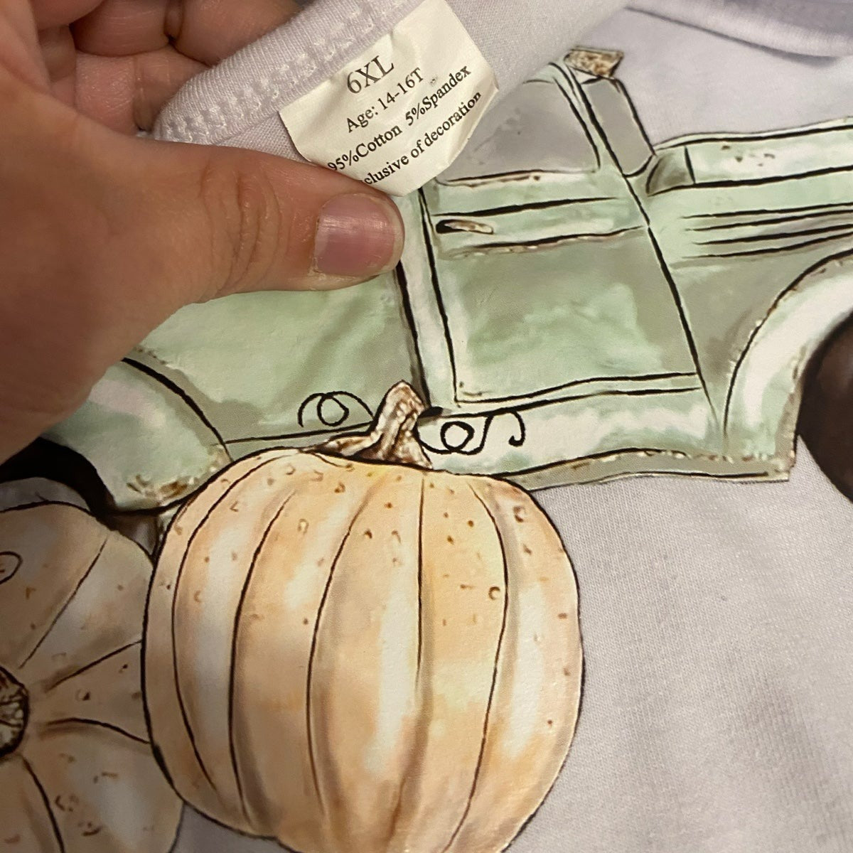 XL pumpkin ruffle outfit