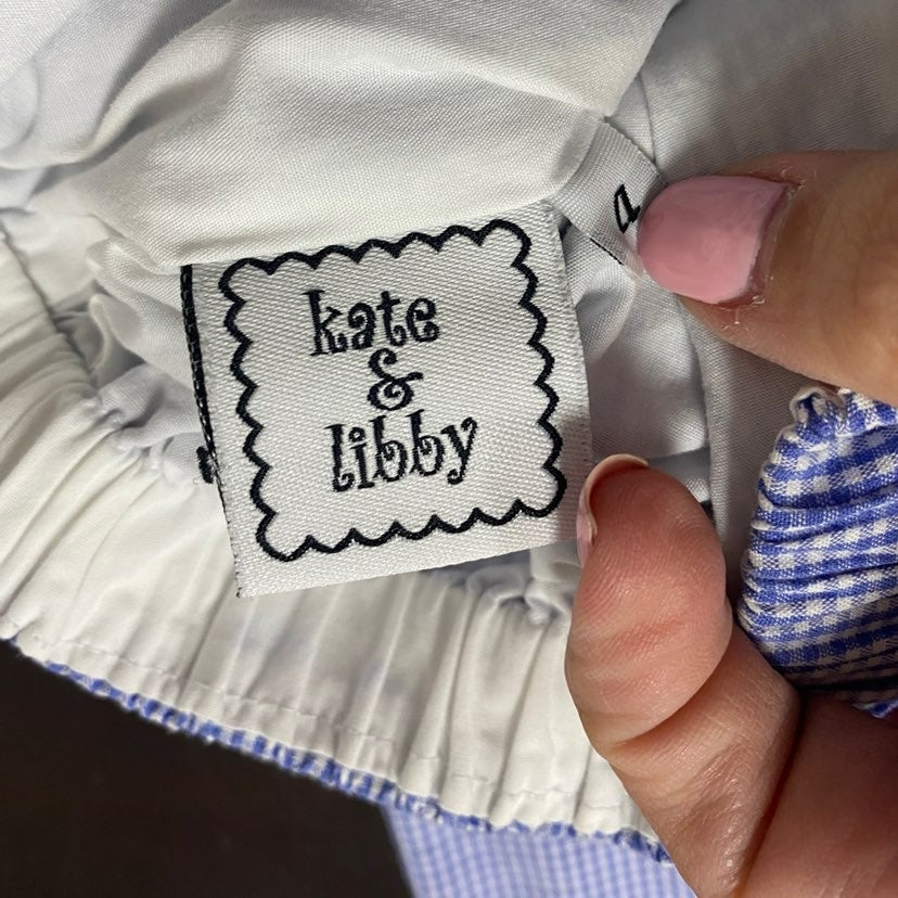Size 4 blue gingham Shorts