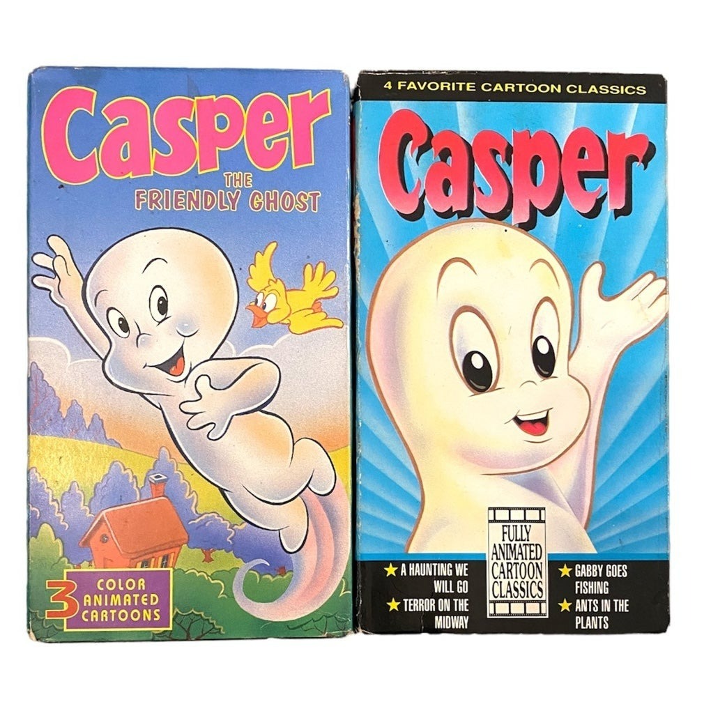 Vintage Casper the friendly ghost VHS bundle Cartoon classics