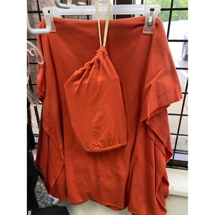 Orange moby wrap classic baby carrier