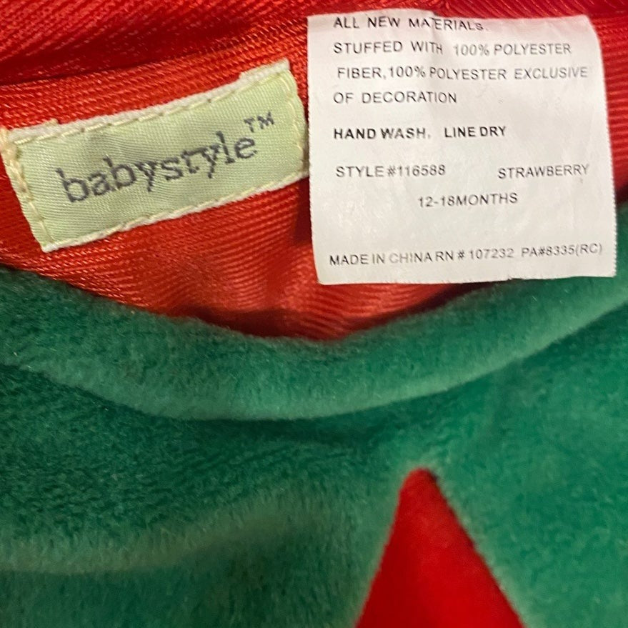 12-18 months strawberry costume