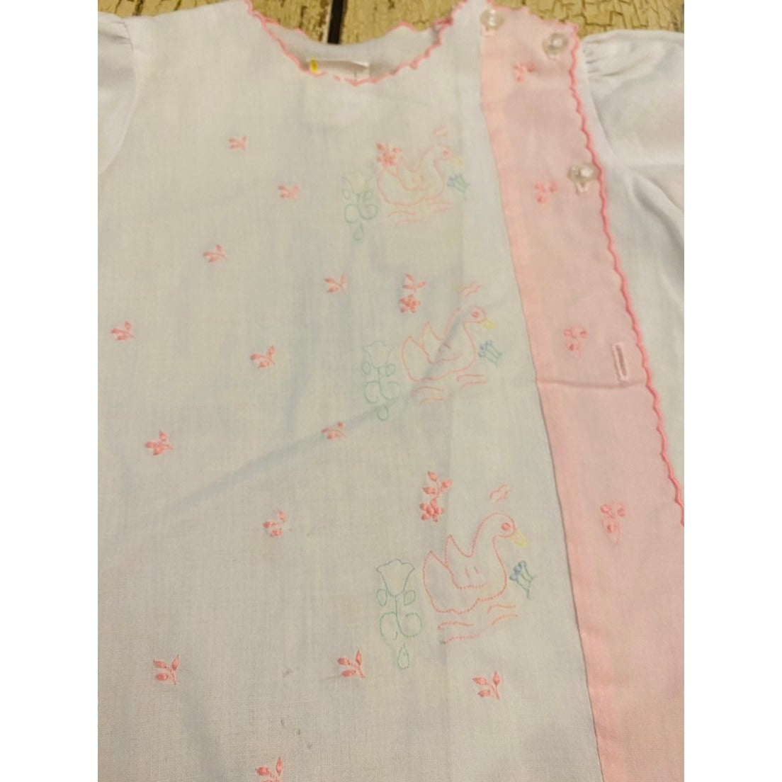 Vintage girls diaper shirt 0-6 months