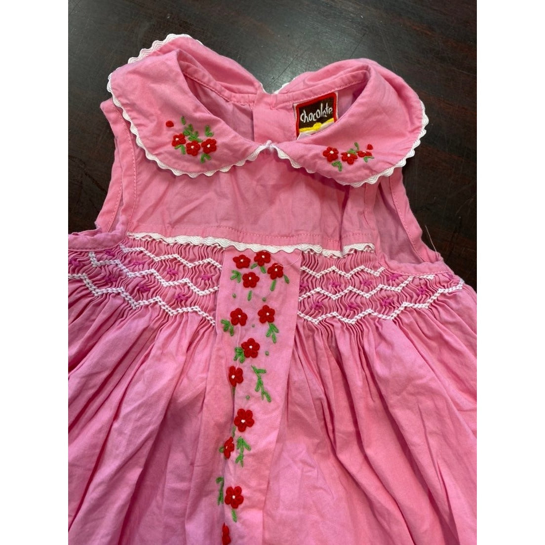 12 months vintage smocked Chocolate Soup dress