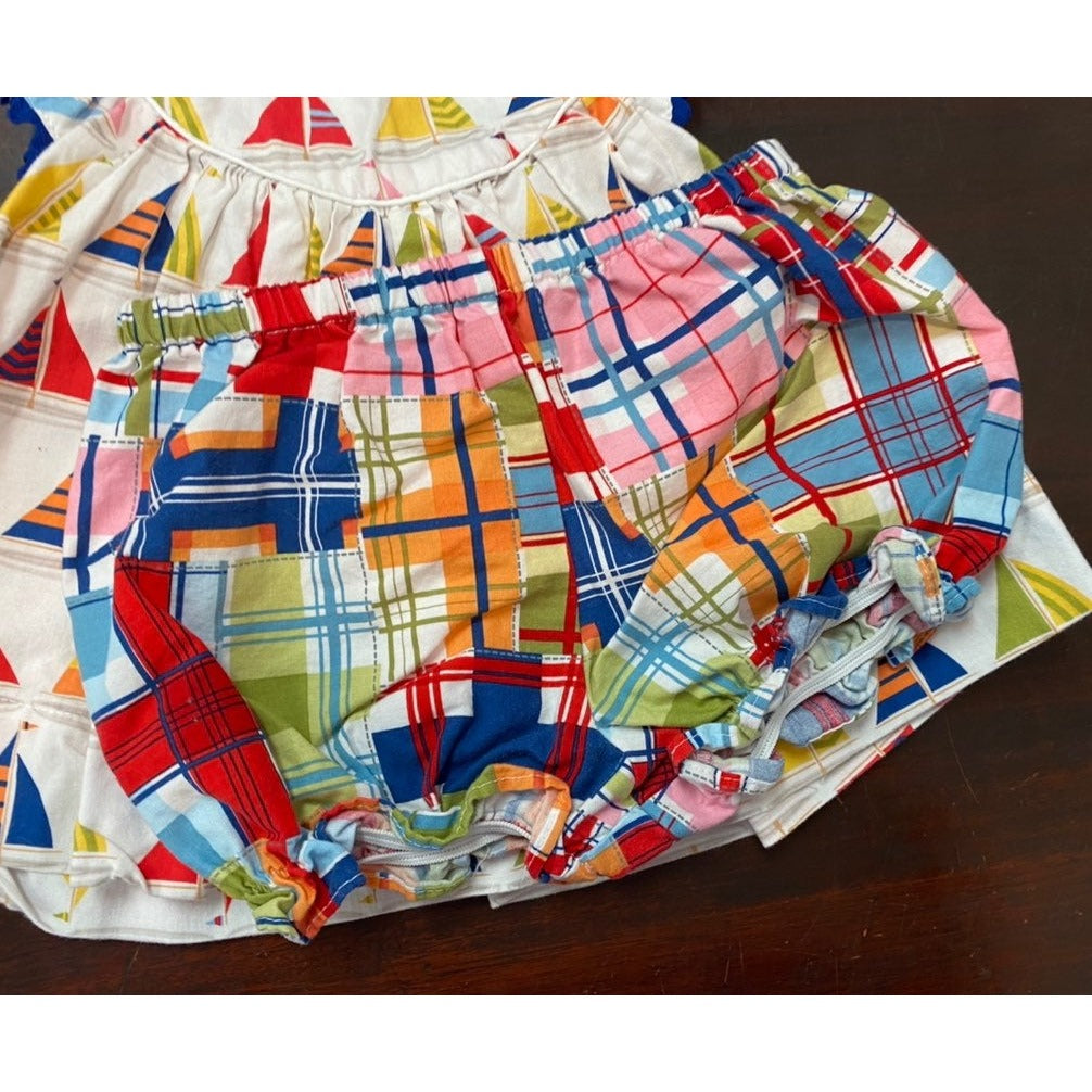 18 months sailboat bloomer set