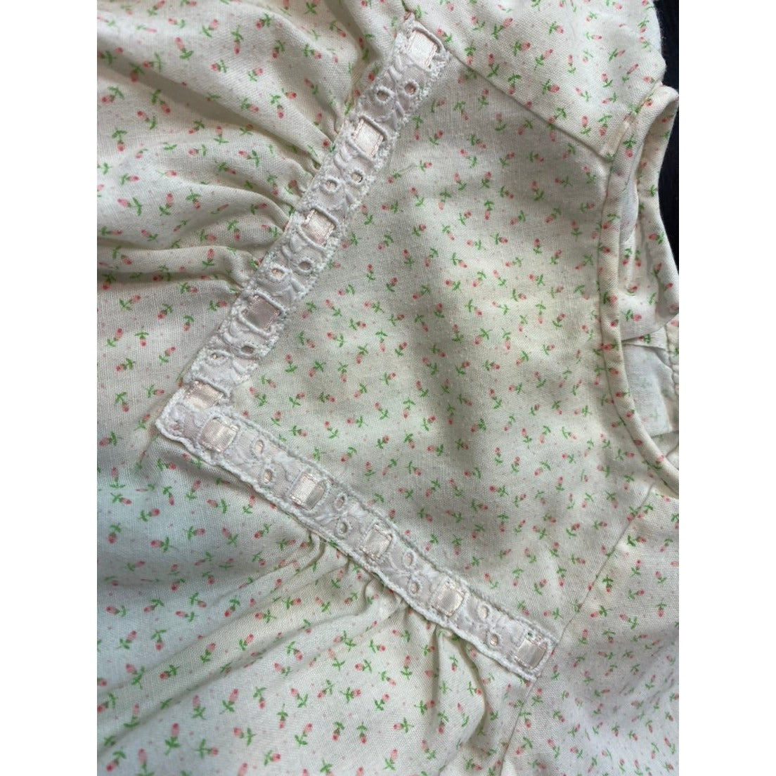 Vintage baby girls floral gown